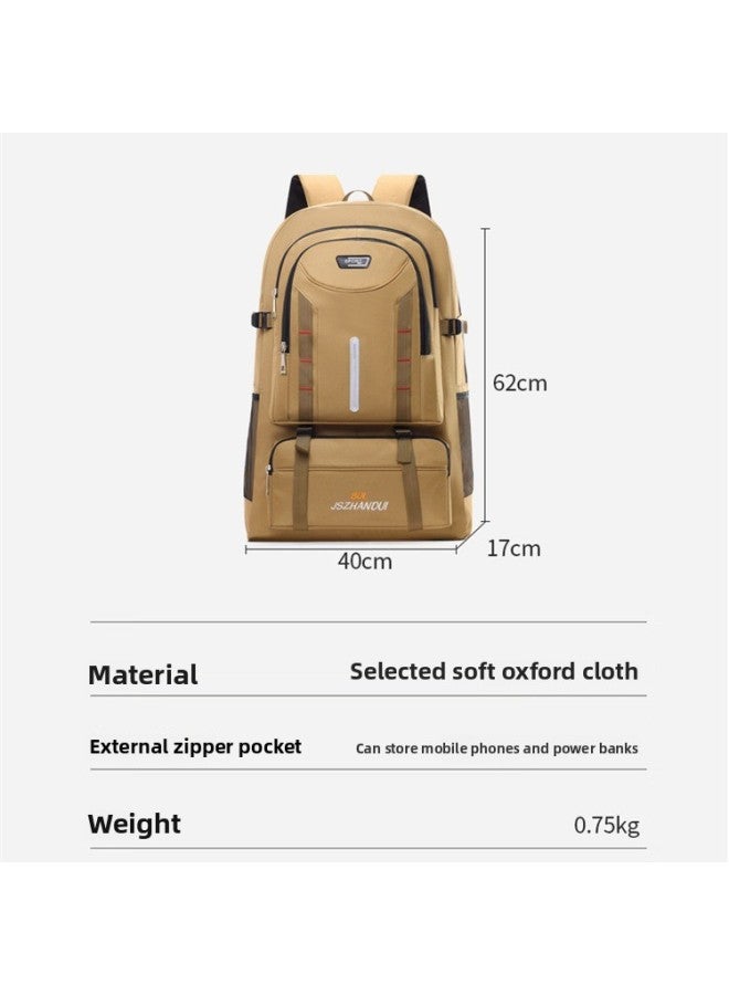 Large Capacity Outdoor Backpack Work Luggage Bag Expandable Travel Mountaineering Bag Schoolbag Travel Camping Business Travel-Color:Acu Camouflage-Capacity:80L - Image 3